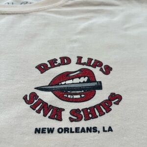 Brandy Melville/ John Galt Graphic T shirt - cream color